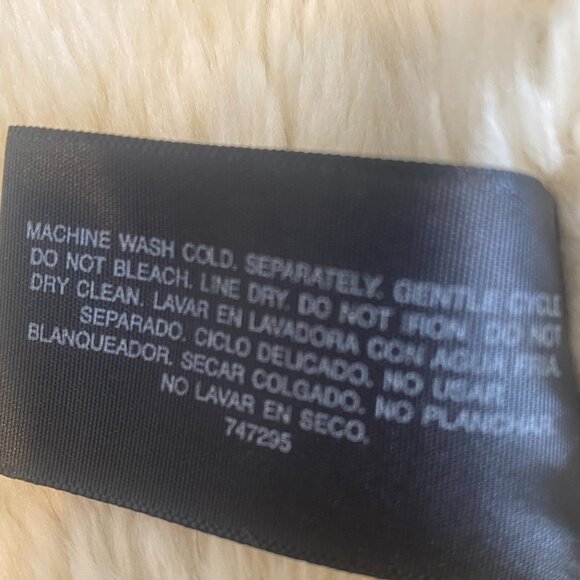 a.n.a Faux Leather Aviator Jacket Faux Fur Lining & Collar Sz XL Brown #178K - Picture 11 of 11